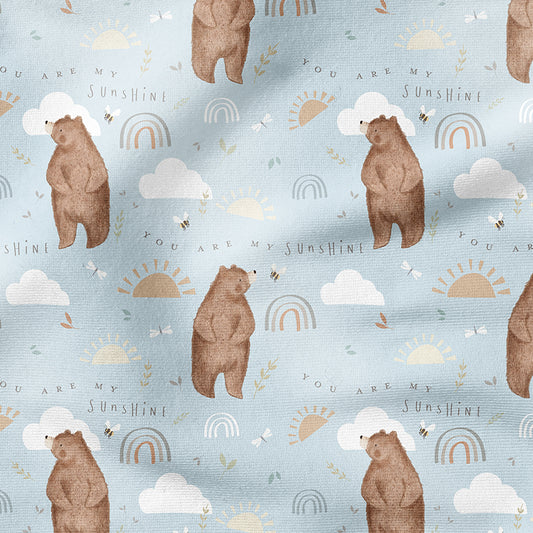 0.5m BIO French Terry You are my Sunshine sky *STOFFÜBERSICHT*