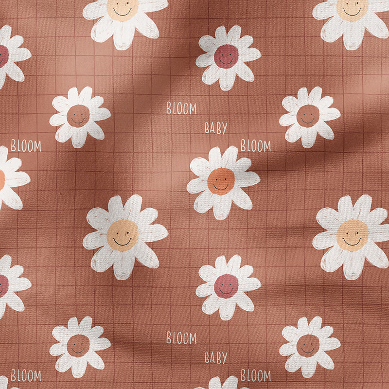 0.5m BIO French Terry Bloom Baby terra *VORBESTELLUNG*