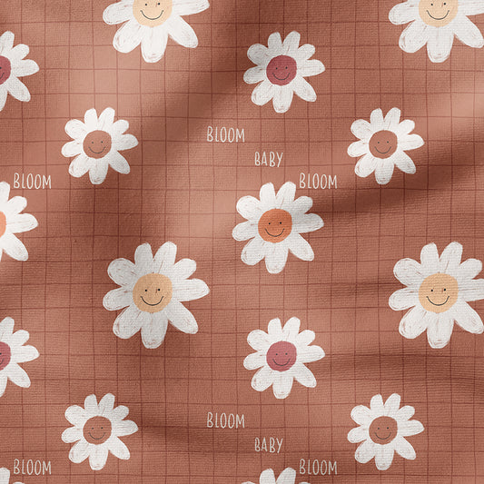 0.5m BIO French Terry Bloom Baby terra *VORBESTELLUNG*