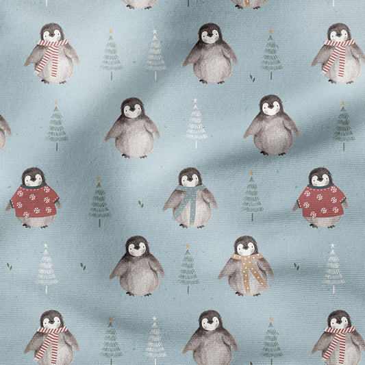 0.5m BIO French Terry Pinguin Gigi denim *STOFFÜBERSICHT*