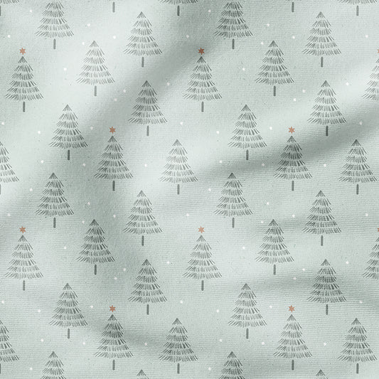 0.5m BIO French Terry Christmas mint