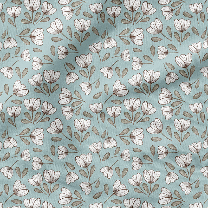 RESTSTÜCK 100cm BIO French Terry Frühlings-Pferdchen Kombistoff