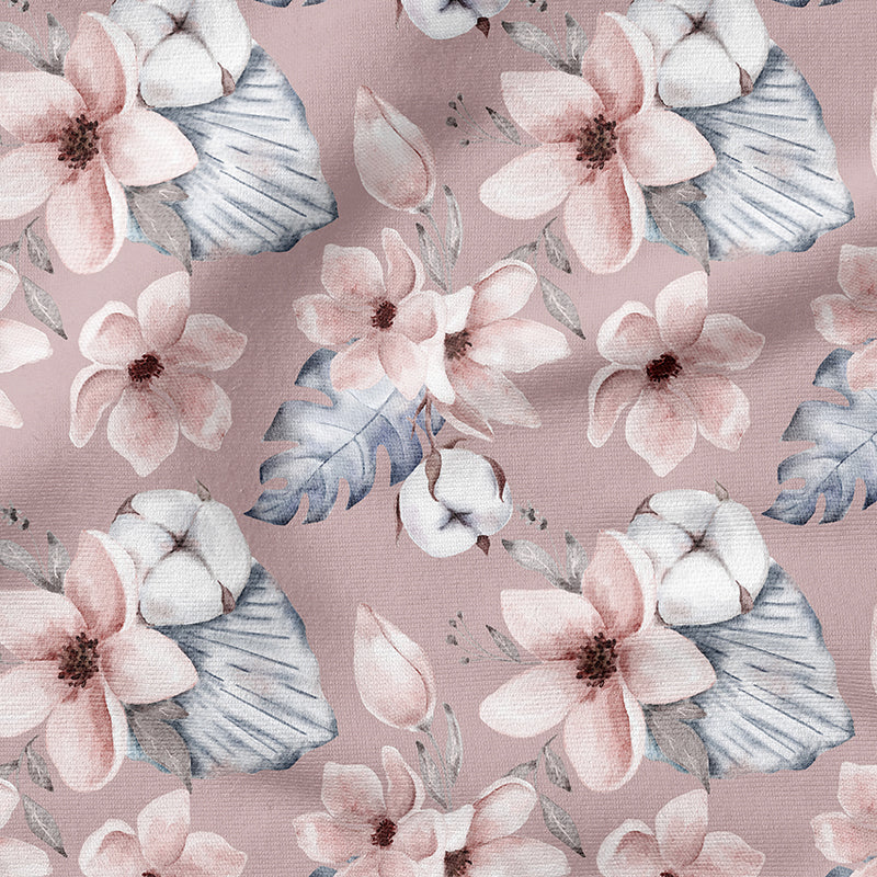 0.5m BIO French Terry Eves Flowers dusty pink *VORBESTELLUNG*