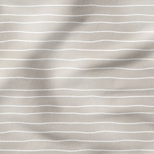 0.5m BIO French Terry Lines sand *VORBESTELLUNG*