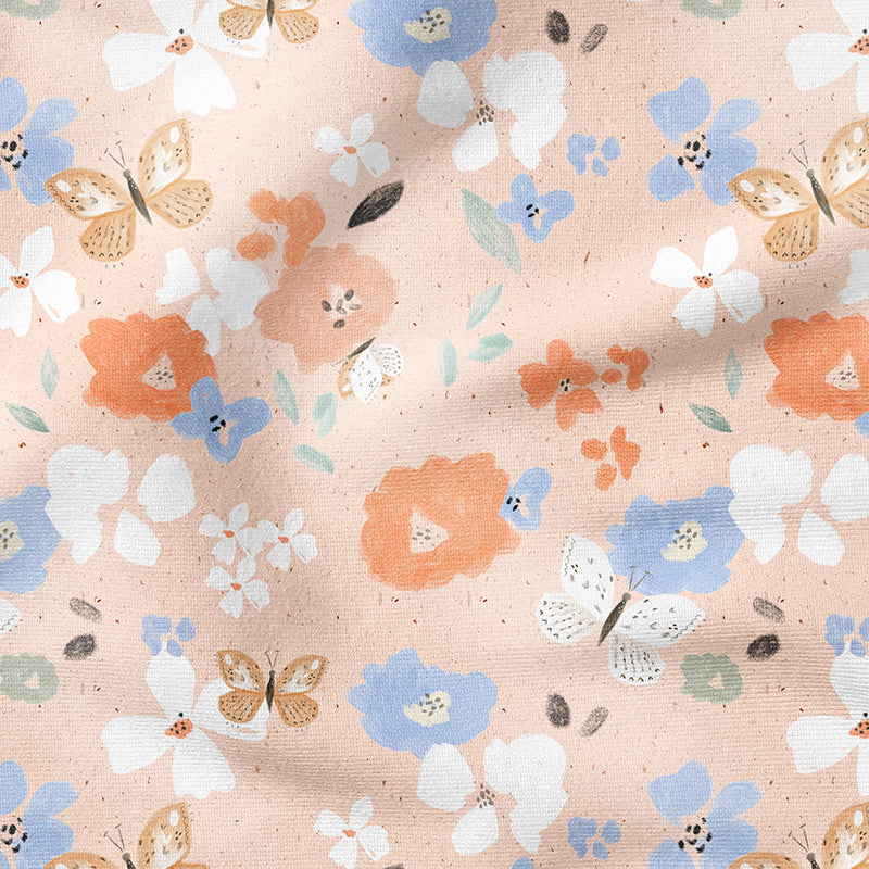 0.5m BIO French Terry Evie coral *VORBESTELLUNG*