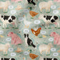 0.5m BIO French Terry Sounds on the Farm sage *VORBESTELLUNG*