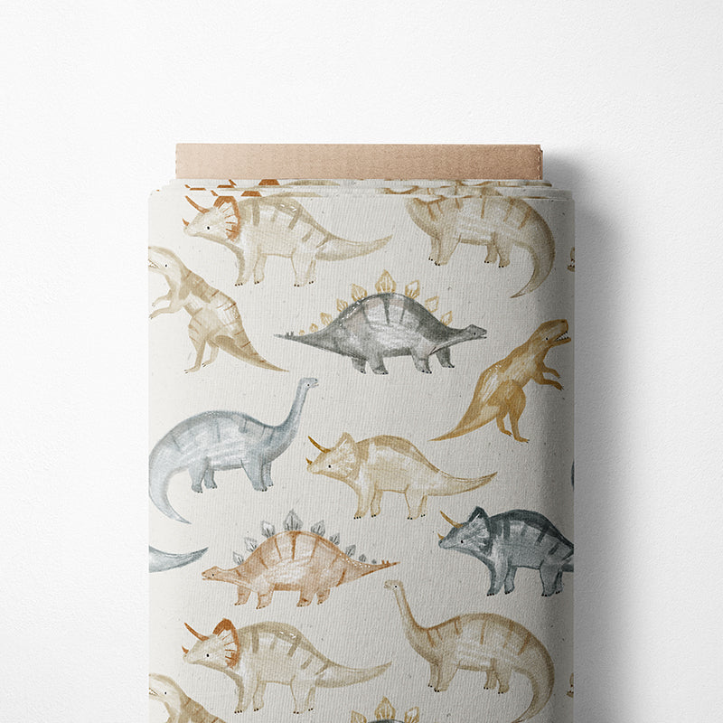 0.5m Softshell Dino Tracks ecru *VORBESTELLUNG - Lieferzeit 4-6 Wochen*