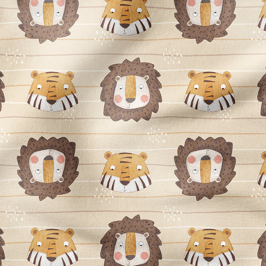 0.5m BIO French Terry Lion and Tiger *VORBESTELLUNG*