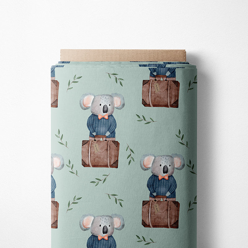 0.5m BIO French Terry Koala auf Reisen *VORBESTELLUNG*