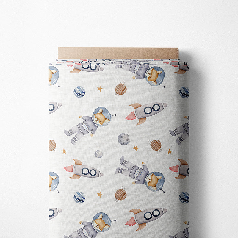 0.5m BIO French Terry Space Fox Linen *VORBESTELLUNG*