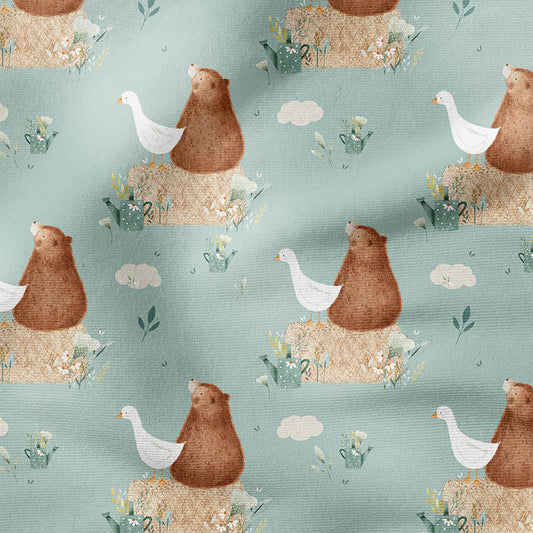 0.5m BIO French Terry Beary Goose Friends  *STOFFÜBERSICHT*
