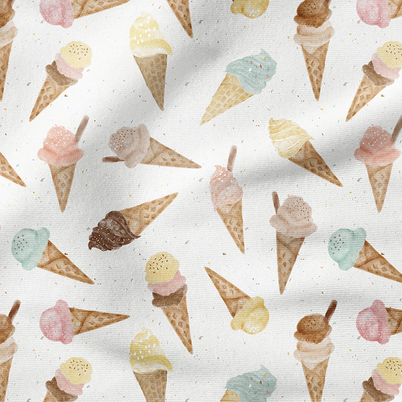 0.5m BIO French Terry Parlour Icecream ecru