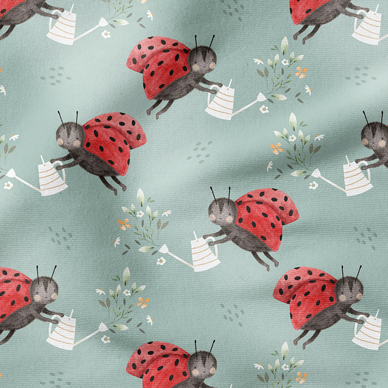 0.5m BIO French Terry Ladybug aloe *VORBESTELLUNG*