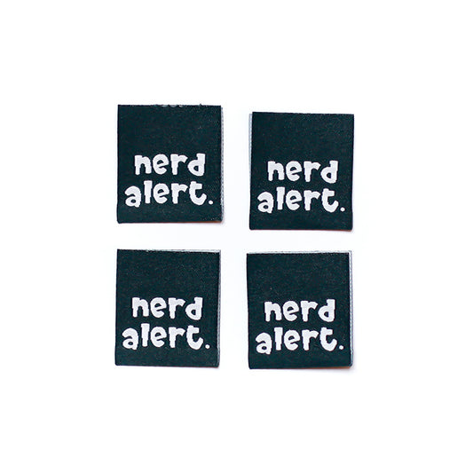 Weblabel Nerd alert | 4er Pack