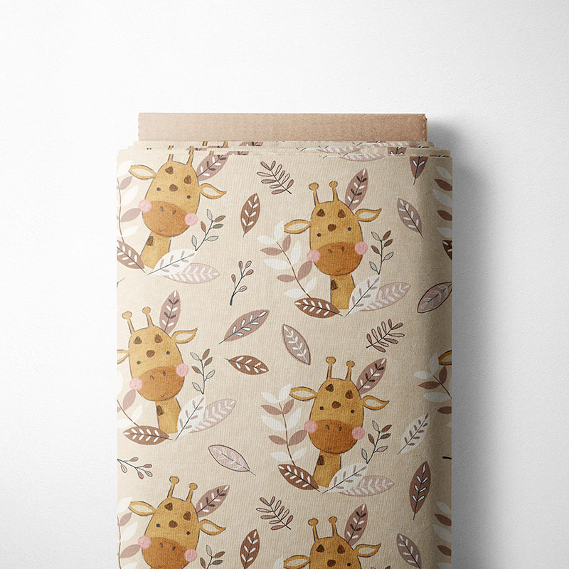 0.5m BIO French Terry Giraffe Vanilla *STOFFÜBERSICHT*