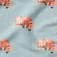0.5m BIO French Terry Roter Panda Georgie *VORBESTELLUNG*