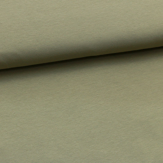 0.5m Bio French Terry khaki/salbei