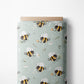 0.5m BIO French Terry Hello Spring chalk