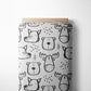 0.5m BIO French Terry Forest Friends grey