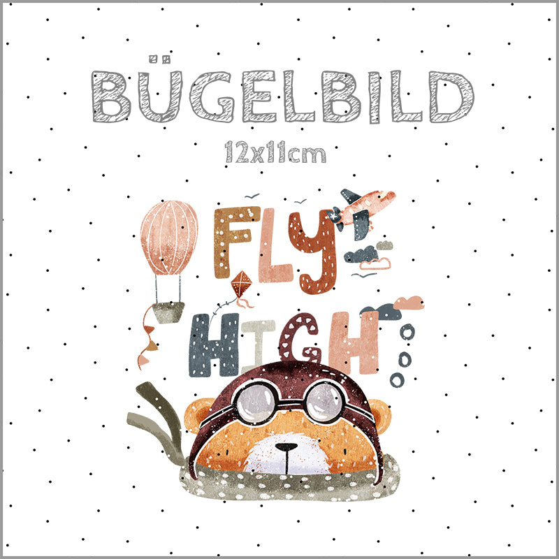 Bügelbild Fly High | 12x11cm