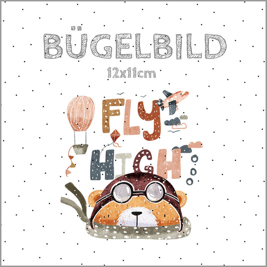Bügelbild Fly High | 12x11cm