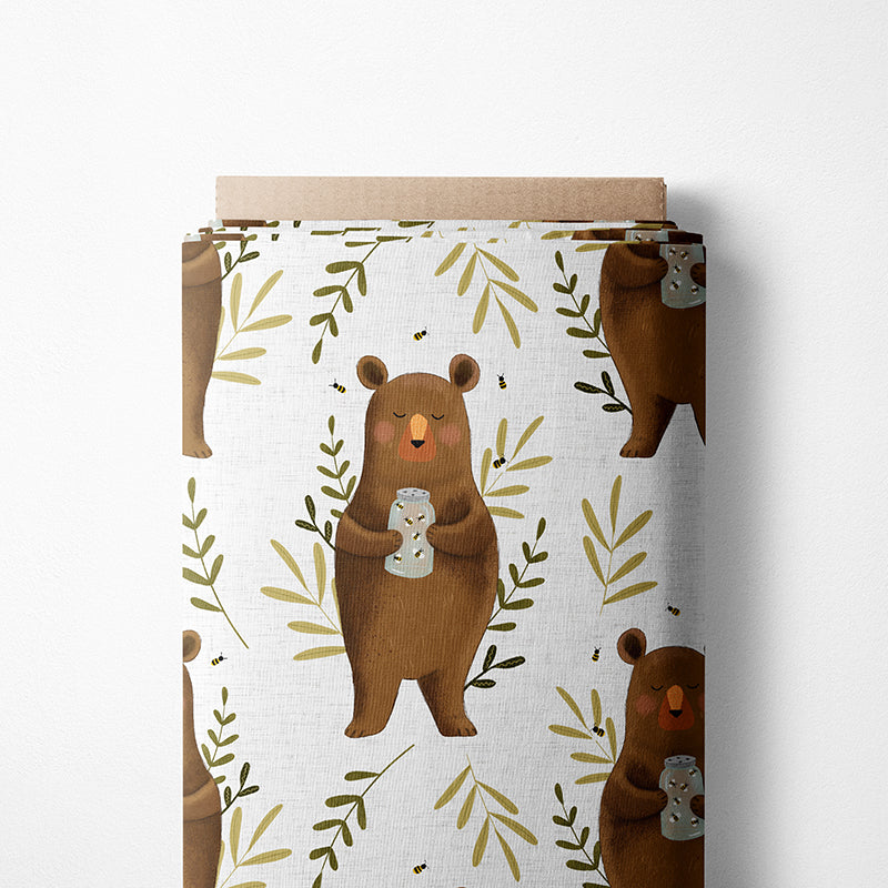 0.5m BIO French Terry Honey Bear *STOFFÜBERSICHT*