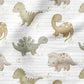 0.5m BIO French Terry Dinosaurier stripes *VORBESTELLUNG*