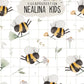 0.5m BIO French Terry Hello Spring grid *VORBESTELLUNG*
