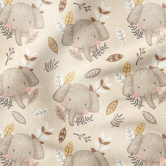 0.5m BIO French Terry Elefant vanilla *STOFFÜBERSICHT*