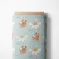 0.5m BIO French Terry Blumen-Ballonfahrt chalk