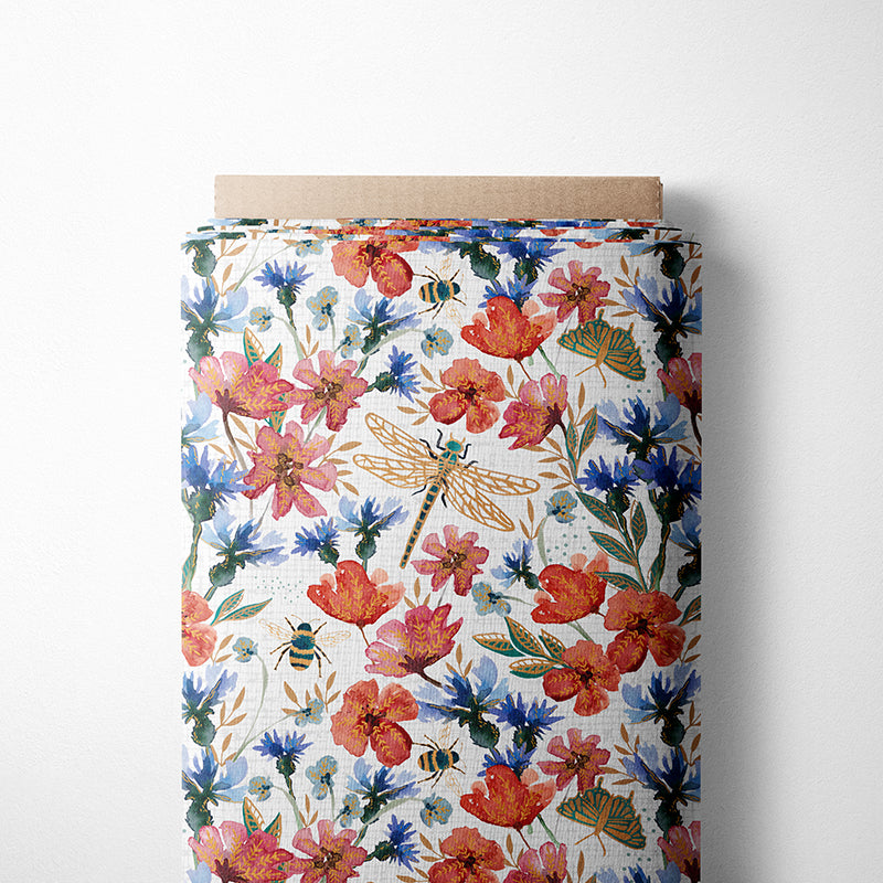 0.5m Bio French Terry Flowers Leia
