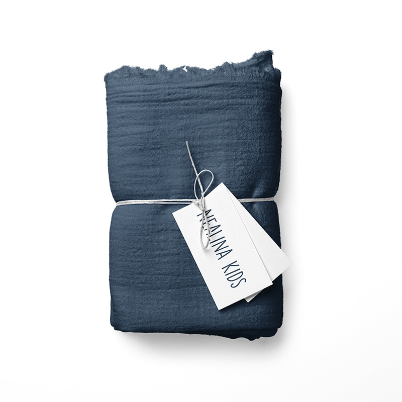 0.5m Musselin dunkeljeans