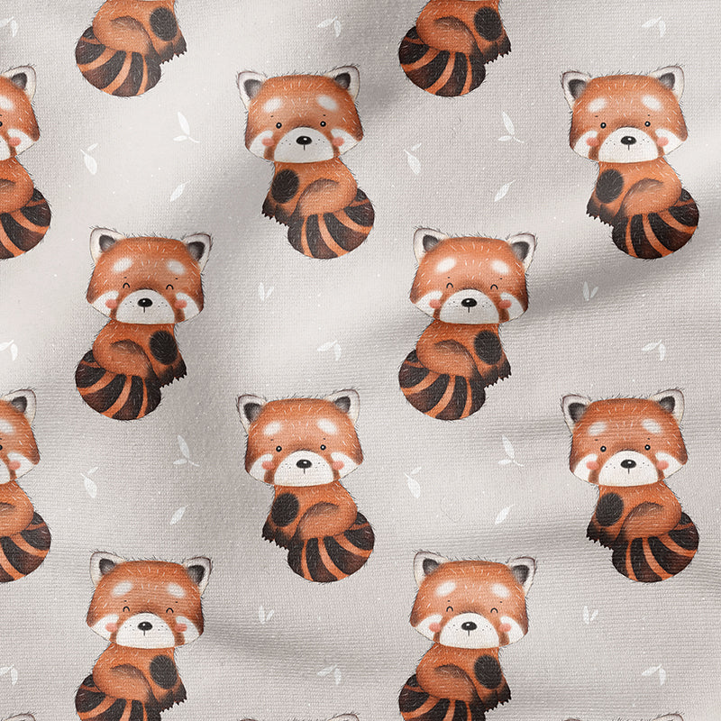 0.5m BIO French Terry Roter Panda cream *VORBESTELLUNG*