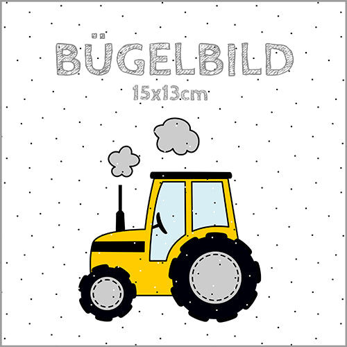 Bügelbild Traktor | 15x13cm