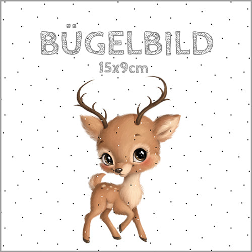 Bügelbild Reh | 15x9cm