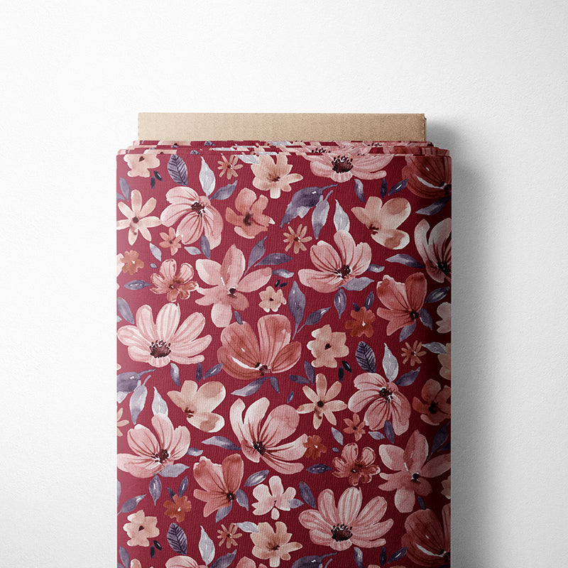 0.5m Biojersey Boho Floral berry *COMING SOON*